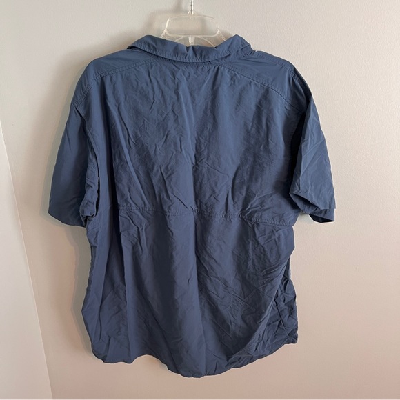 Columbia Mens Blue Button Down Shirt - Picture 4 of 9
